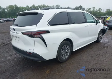 2025 Toyota Sienna Le из США, поврежденный, VIN 5TDBRKEC0SS232921